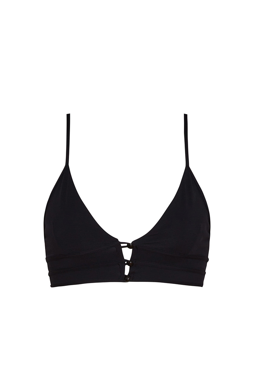 TROPIC OF C sculpting yasmeen top in black compression