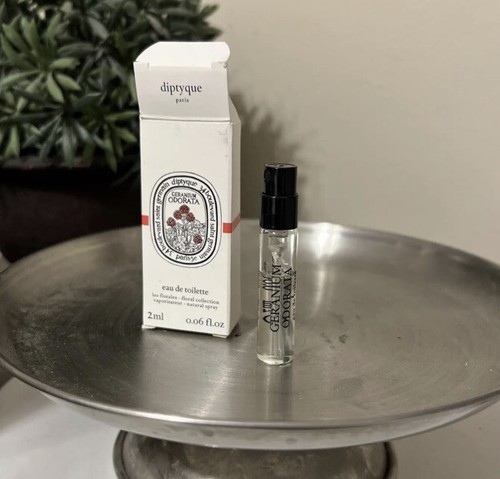 DIPTYQUE GERANIUM ODORATA EAU DE TOILETTE SPRAY 2 ML 0.06 OZ NEW SAMPLE IN BOX