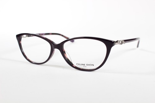 Celine Dion Eyeglasses CD7166 Women Purple Full Rim Plastic Glasses Frames 53 mm
