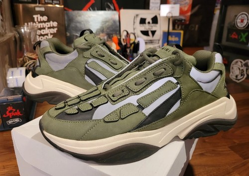 AMIRI SNEAKERS Men's Size 8 AMIRI Bone Runner Olive Sneakers EXCELLENT CONDITION Size 41 EUR