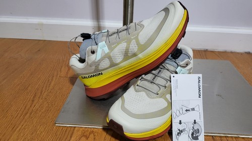 NEW SALOMON WOMEN ULTRA GLIDE 2 TRAIL RUNING SHOE ORTHOLITE IMPRESSIONS SIZE 7.5