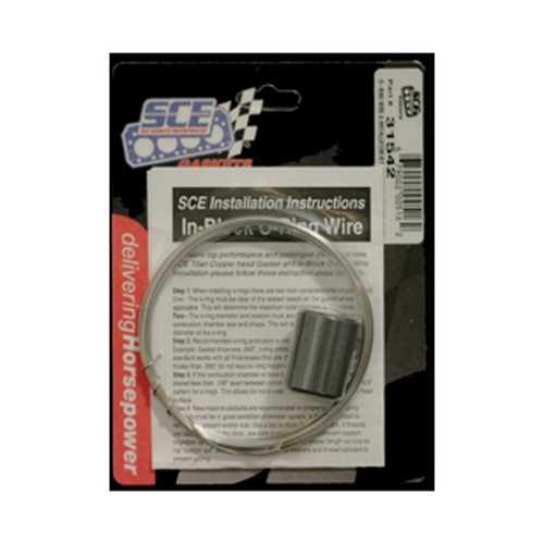 SCE Gasket 31542 0.041" Stainless Steel O Ring Wire and Installation Kit