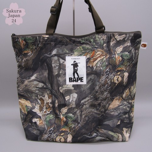 A BATHING APE (BAPE) BAPE A Bathing Ape Tote Bag Tree Edge Camo August September 2025 Mag Free Gift