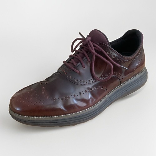 RENS ORIGINAL COLE HAAN Mens Original Grand Woodbury Brown Leather Wingtip Oxford Shoes 11 M