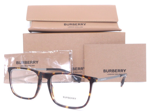 NEW BURBERRY B 2288 3002 HAVANA/GUNMETAL TEMPLE AUTHENTIC FRAME EYEGLASSES 57 19