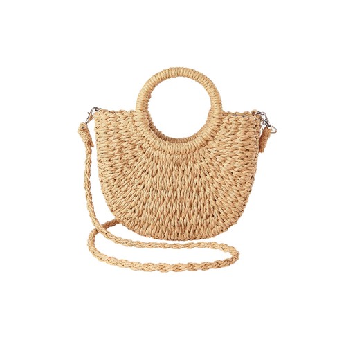HARDGRAFT JOLLQUE Straw Beach Bag for Women Summer Handwoven Tote Bags Purse with Tasse...