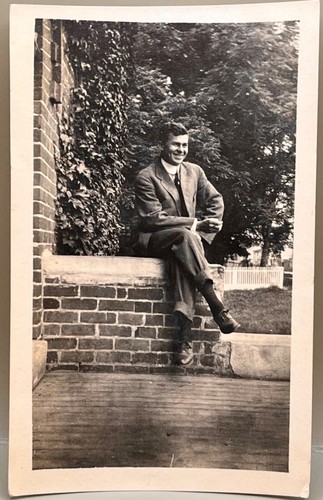 RENS ORIGINAL Handsome College Professor William H. Deierhoi Vintage Snapshot Photo 1920s