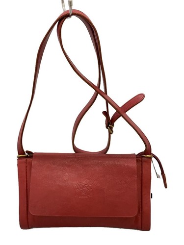 IL BISONTE Shoulder Bag Leather Red