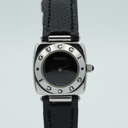 Gucci Women's Watch 216409.6oz Quartz with Leather Band Vintage RAR Wrist GC008