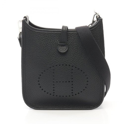 HERMÈS HERMES Evelyne TPM Shoulder crossbody Bag B Taurillon Clemence Black U SHW