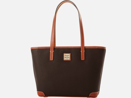 Dooney & Bourke Pebble Grain Small Charleston Shopper  NWT  Brown Tmoro