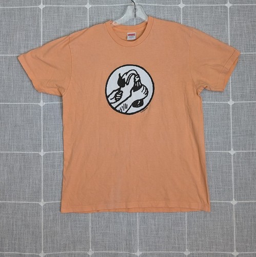 Supreme Molotov Tee Shirt 2018 Mens Large Orange Made In USA Graphic Tee