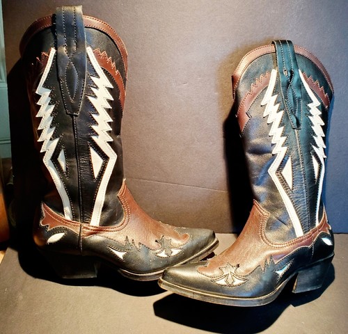 Stivali donna Zara western taglia 6 5 modello USA #1004 910 202 pelle ottime condizioni