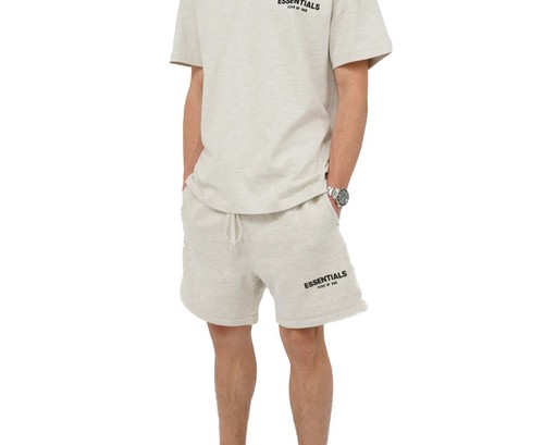 Fear of God Essentials Shorts – Light Oatmeal – Small –DEADSTOCK   FREE SHIPPING