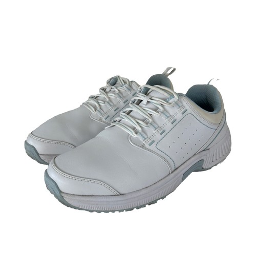OrthoFeet TALYA 742 Sneaker Womens Size 8.5 EE White Lace Up Slip Resistant Wide