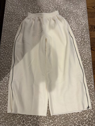NOTHING NEW Double Zero wide leg zipper sweatpants size small