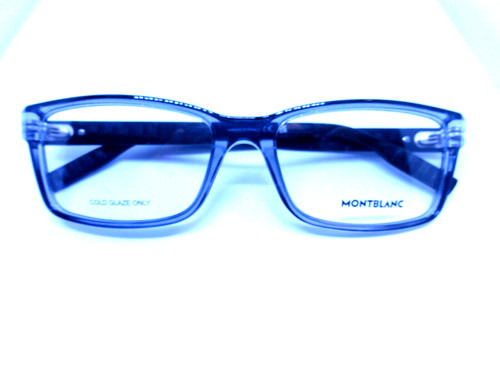 MONT BLANC MB0066O 003 Grey 56/18 145 Rectangle Men's Eyeglass 100% Authentic