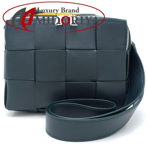 BOTTEGA VENETA Camera Bag Shoulder 730027 Intrecciato with IC Chip Built in Calf