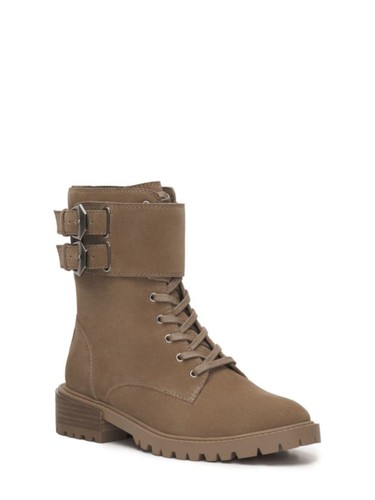VINCE CAMUTO Womens Beige Buckled Straps Fawdry Almond Leather Hiking Boots 7 M