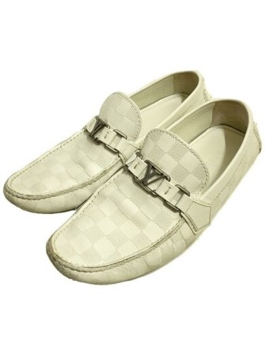 Louis Vuitton Driving Shoes Loafers Uk7 Wht DlZ38
