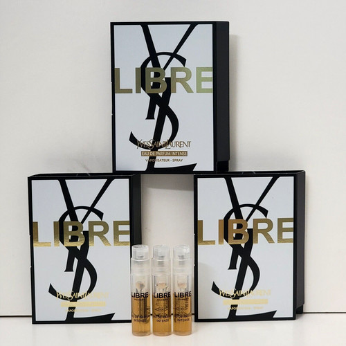 YSL LIBRE EAU DE PARFUM INTENSE 0.04 fl oz YVES SAINT LAURENT  3 Vials for Woman
