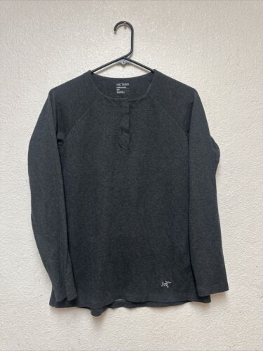 ARC'TERYX Sirrus Henley Long Sleeve Pullover Top Women’s Gray Sz S