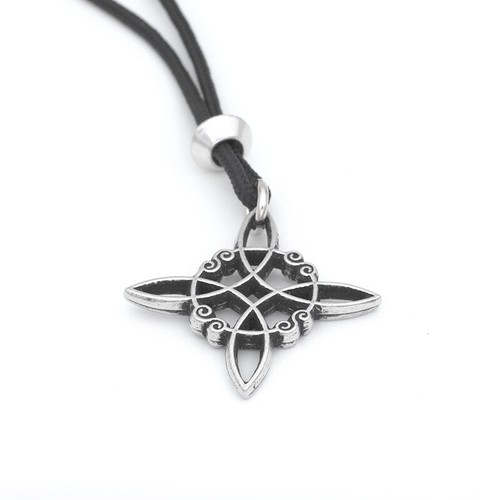 UNDERCOVER collana ciondolo nodo streghe 2 lati charm amuleto stregoneria