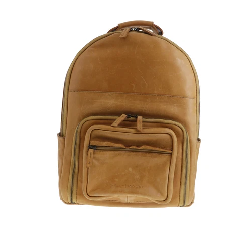 MOORE & GILES Kelly Moore The Tourist Full Grain Leather Camera Backpack  Light Brown