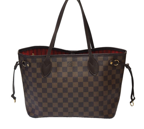 LOUIS VUITTON（LV） Borsa a tracolla Louis Vuitton Neverfull PM Damier Ebene in pelle tote LV