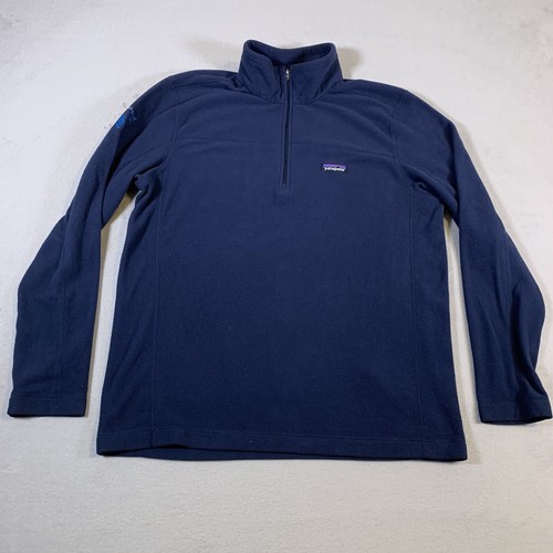 Patagonia Womens Light Weight 1 4 Zip Blue Pullover Top Size Large Ladies U48