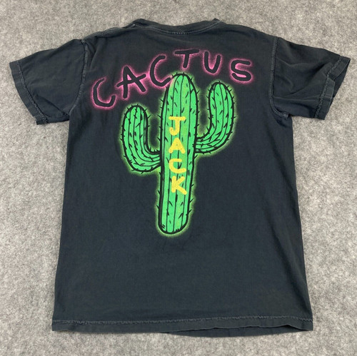TRAVIS SCOTT CACTUS JACK Cactus Jack Airbrush Short Sleeve T Shirt Mens Small S Travis Scott Official