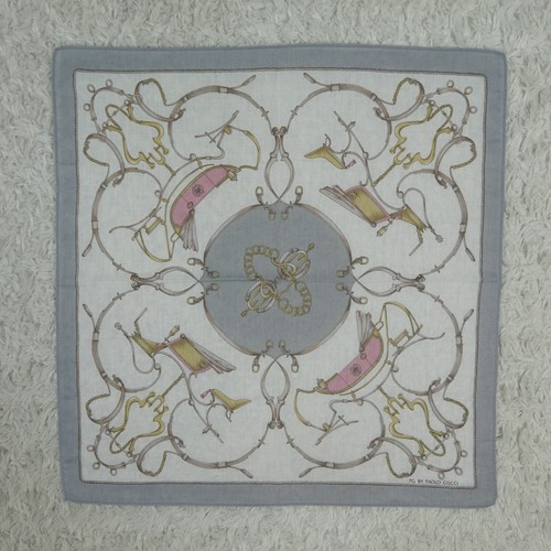N160 PG By PAOLO GUCCI Classic Car Cotton Scarf Scarves Pocket Square 16"X16.5"