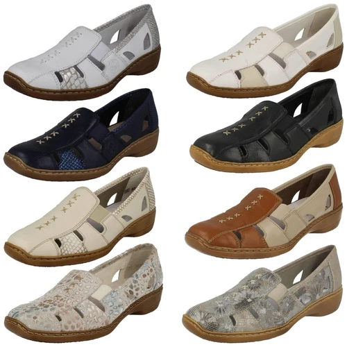 Rieker Women's Casual Shoes With Decorative Cuts '41385'