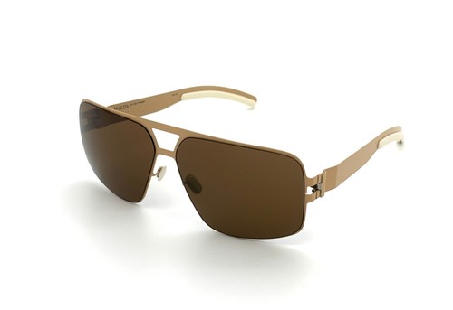 MYKITA TYRONE Col 094 Nude   Brown Solid 60mm sunglasses