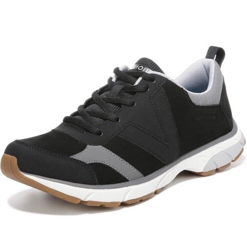 Vionic Walking Sneaker Zanny Womens 7 Medium Waterproof Black Charcoal New