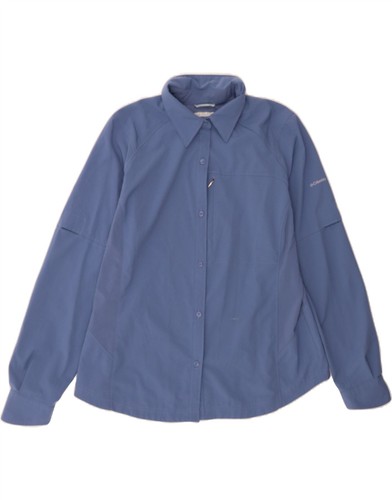 COLUMBIA Womens Omni Shade Shirt UK 18 XL Blue Polyester CH14