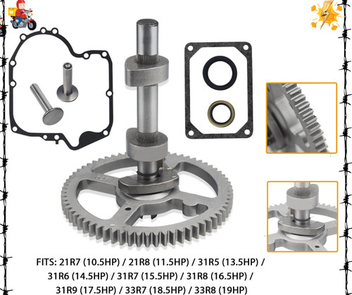 Camshaft   for Briggs & Stratton Cam Kit with Oil Seal Ring and Crankcase Gasket