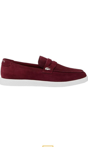 LACOSTE SPORT Lacoste Cochet Loafers  Burgundy   White