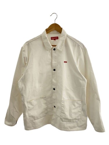 Supreme Other SNAP FRONT SHOP JACKET 101837 L cotone bianco