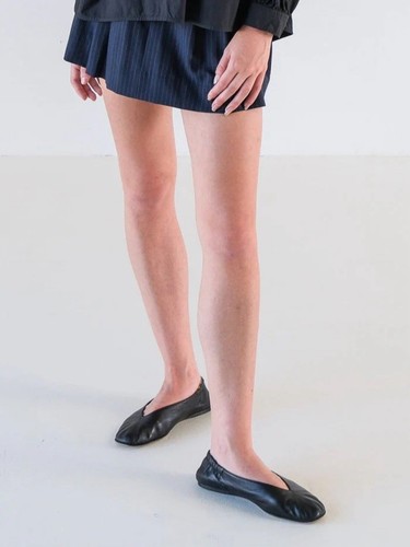 COPENHAGEN STUDIOS Acne Studios 'Oddry' Black Leather Ballet Flats  Size 39