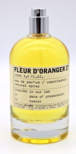 Le Labo Fleur d'Oranger 27 100ml   3.4 oz EDP TESTER No Cap Authentic Finescents