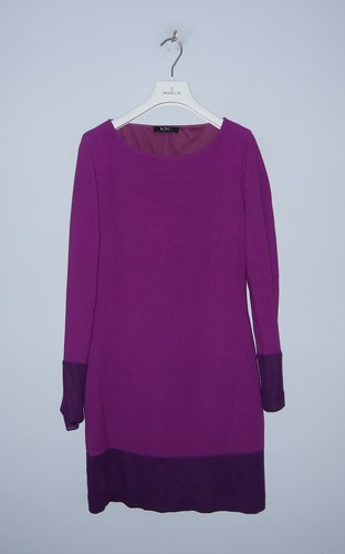 Abito viola VERSACE JEANS COUTURE VJS a maniche lunghe taglia IT42 US6