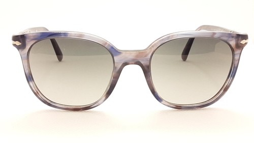 PERSOL PO3216 S 1083 71 Striped Grey Grey Gradient Lens 51 mm Unisex Sunglasses