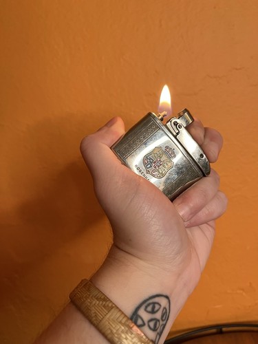 COPENHAGEN STUDIOS Vintage København Copenhagen Denmark Heraldry Consul Brand Flat Lighter