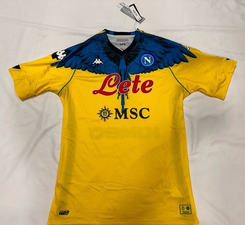 Maglia SSC Napoli Edizione Limitata Marcelo Burlon 2021 Taglia XXL Originale 198
