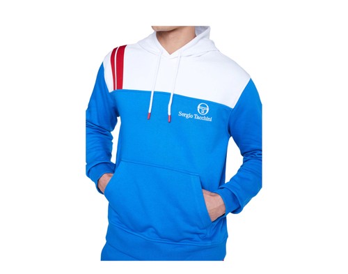 Sergio Tacchini Tingo Archivio Palace Blue White Men's Hoodie UKS2216198 216