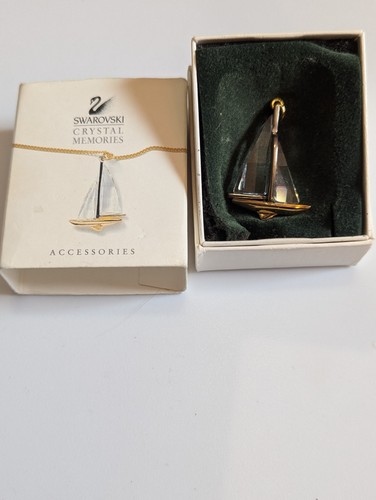 Ciondolo barca a vela cristallo Swarovski confezione originale
