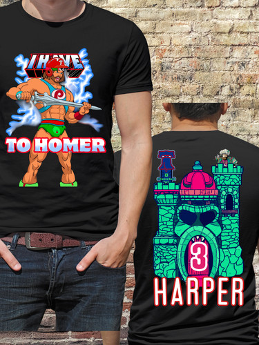 PALACE Philly Heroic Fan Tee – Fantasy Castle Back & Slugger Front Baseball Shirt