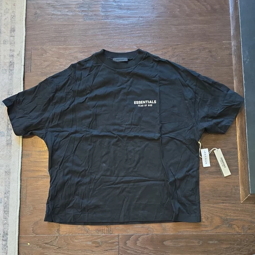Fear of God Essentials Jersey T Shirt. Men's L. Black. New w tags