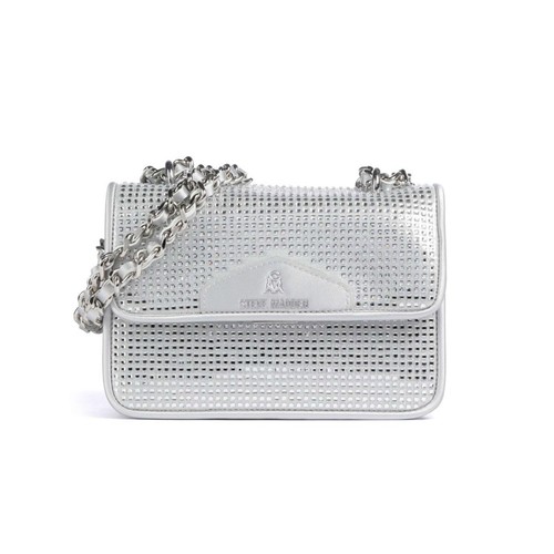 Steve Madden Women's BZENO Bag Silver Color with Rhinestones Design